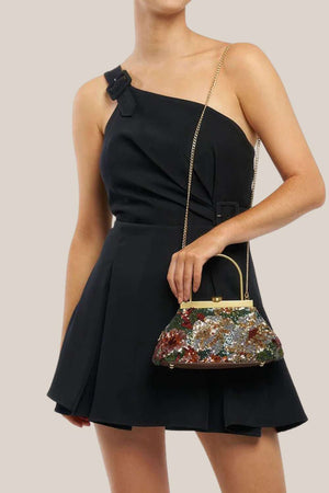 Olga Berg Audrey Sequin Top Handle