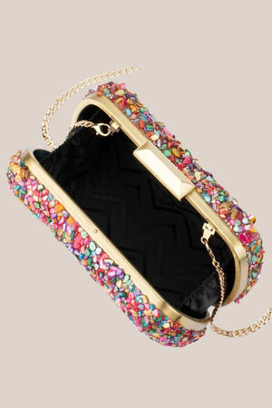 Olga Berg Savannah Pebble Clutch