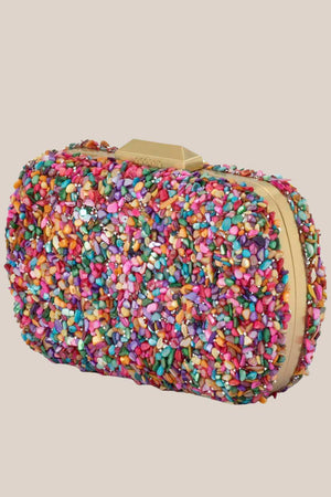 Olga Berg Savannah Pebble Clutch