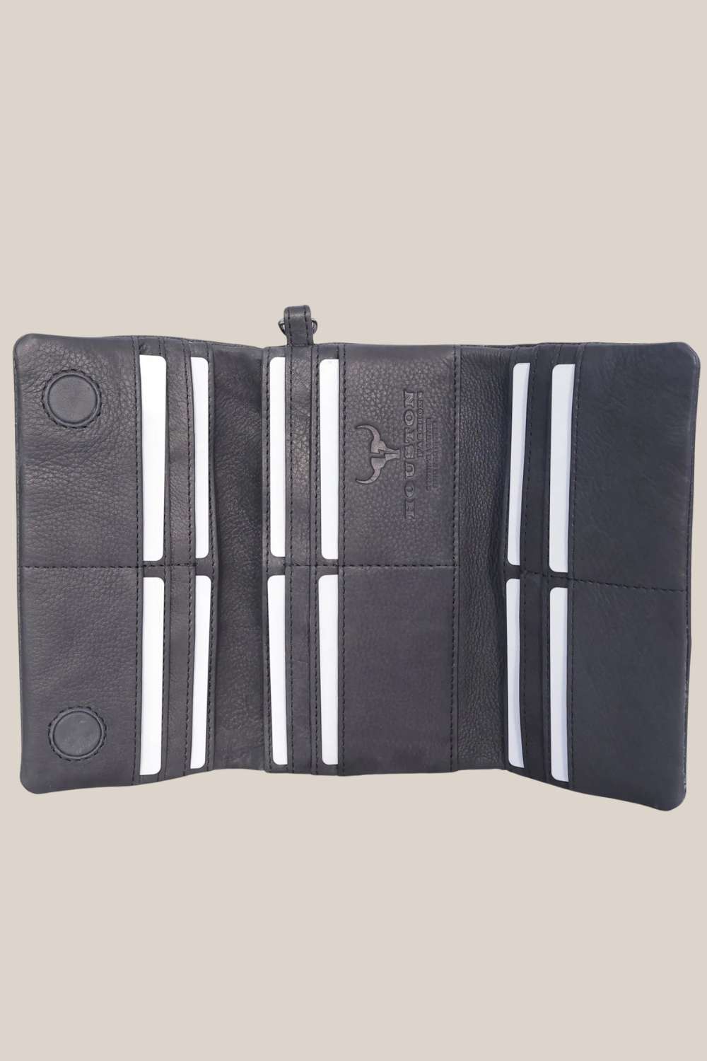 Houston Fashions Small Ladies Leather Trifold Purse