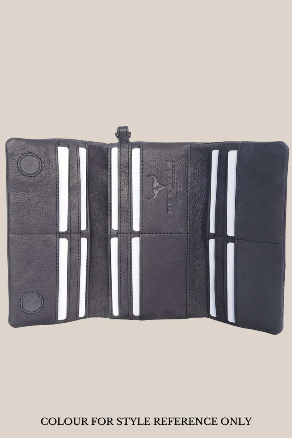 Houston Fashions Small Ladies Leather Trifold Purse