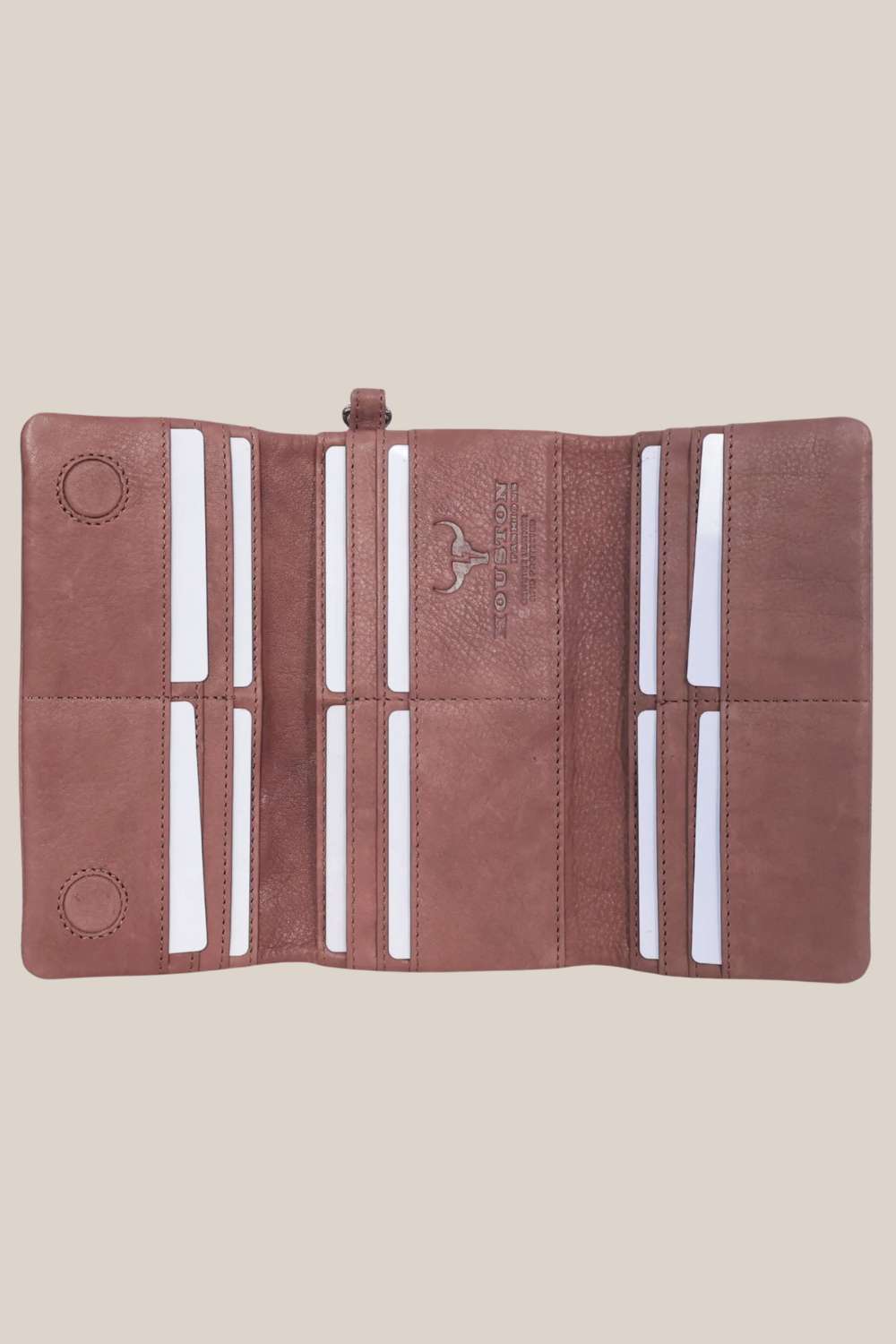 Houston Fashions Small Ladies Leather Trifold Purse