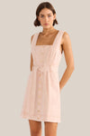 Mink Pink Dahlia Denim Panel Mini Dress