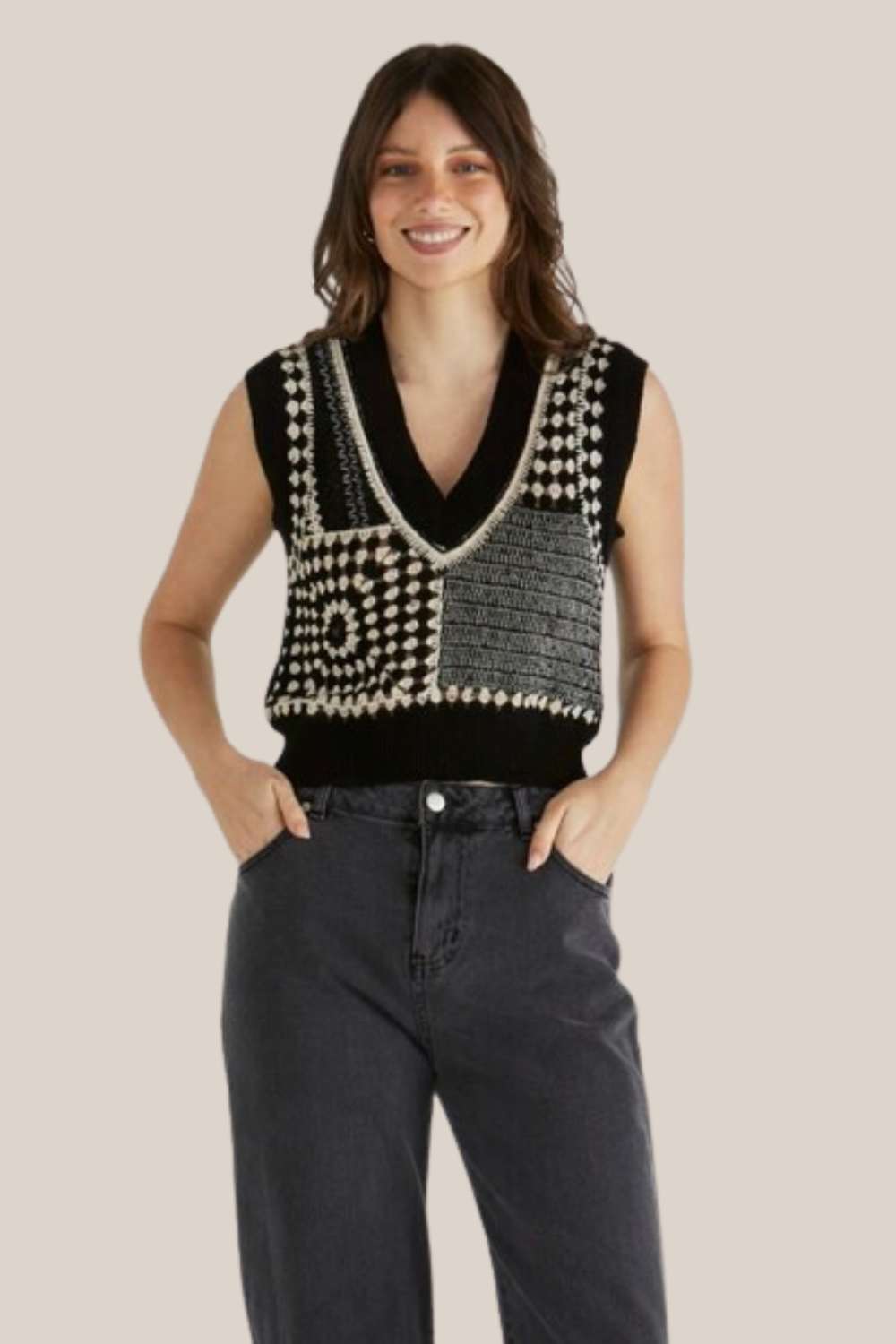 Sass Erika Crochet Vest