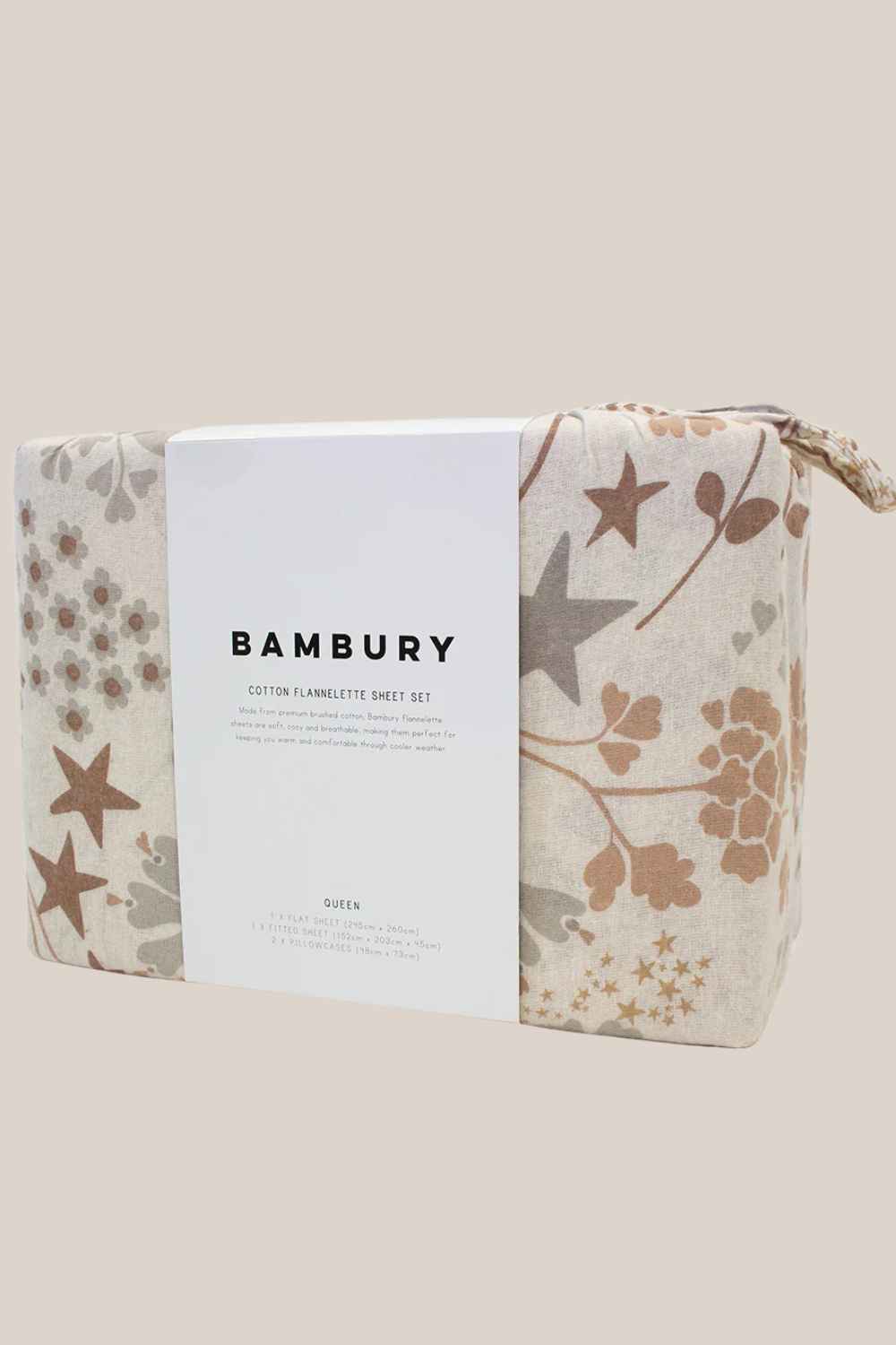Bambury Alice Flannelette Sheet - Queen