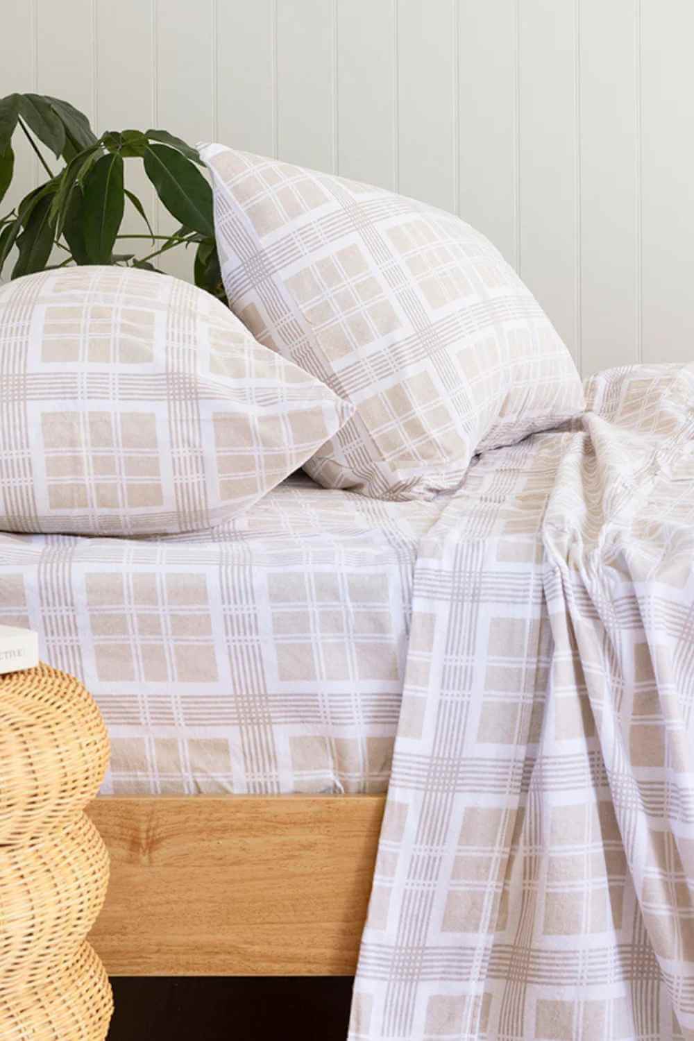 Bambury Enid Flannelette Sheet - Double