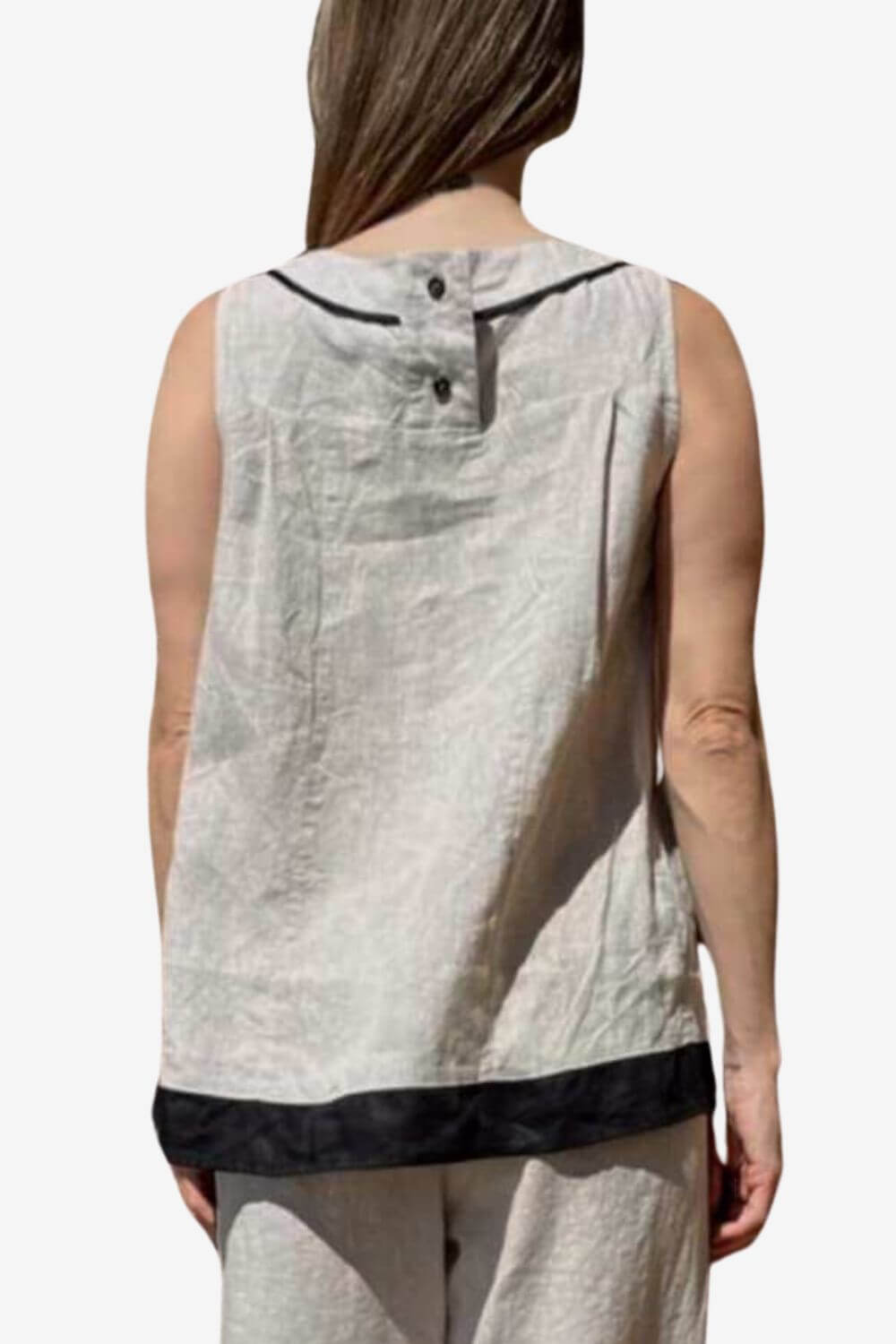 Violet Linen Blend Top