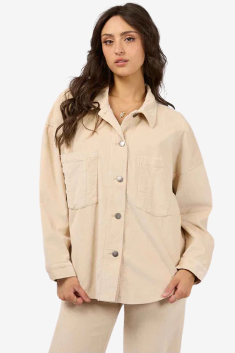 All About Eve Emma Cord Shacket