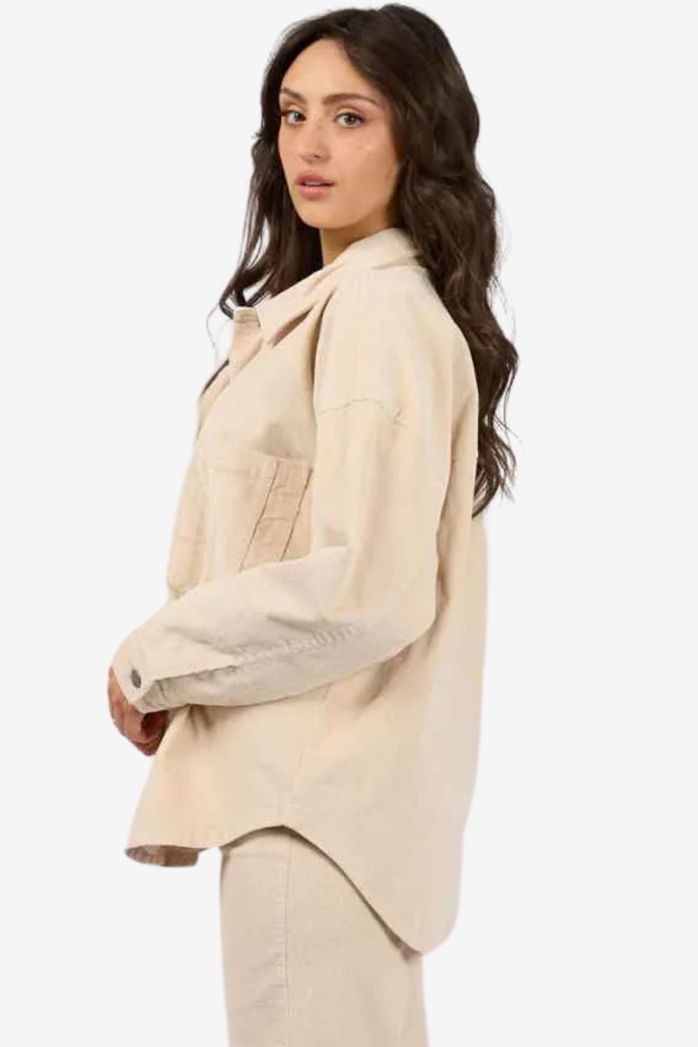 All About Eve Emma Cord Shacket