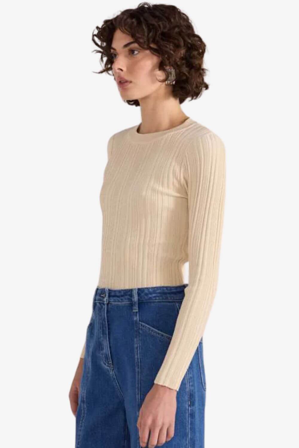 Staple The Label Kyra Rib Knit Top