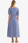 Amelius Auguste Puff Sleeve Midi Dress