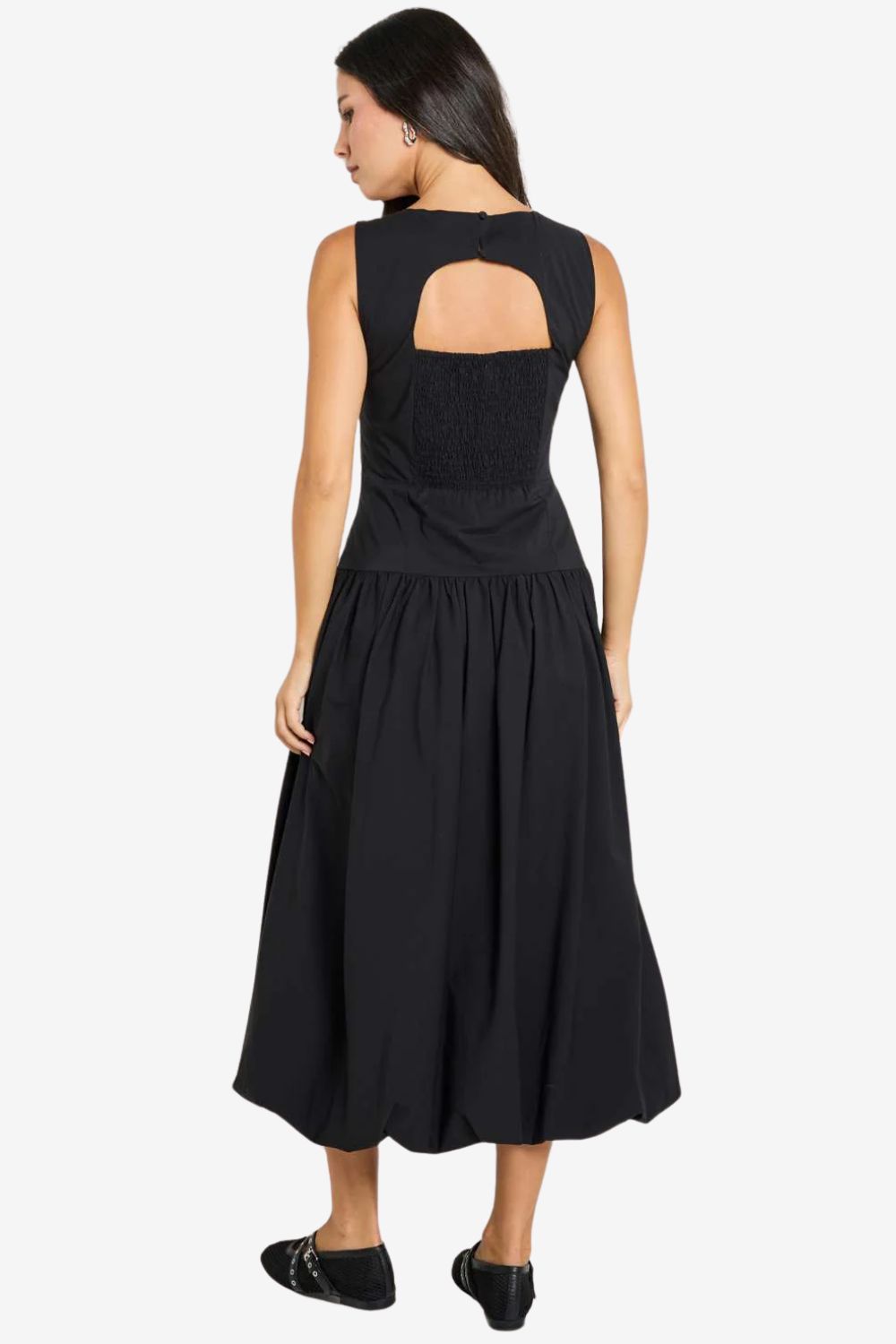 Vigour Structured Bubble Midi Dress