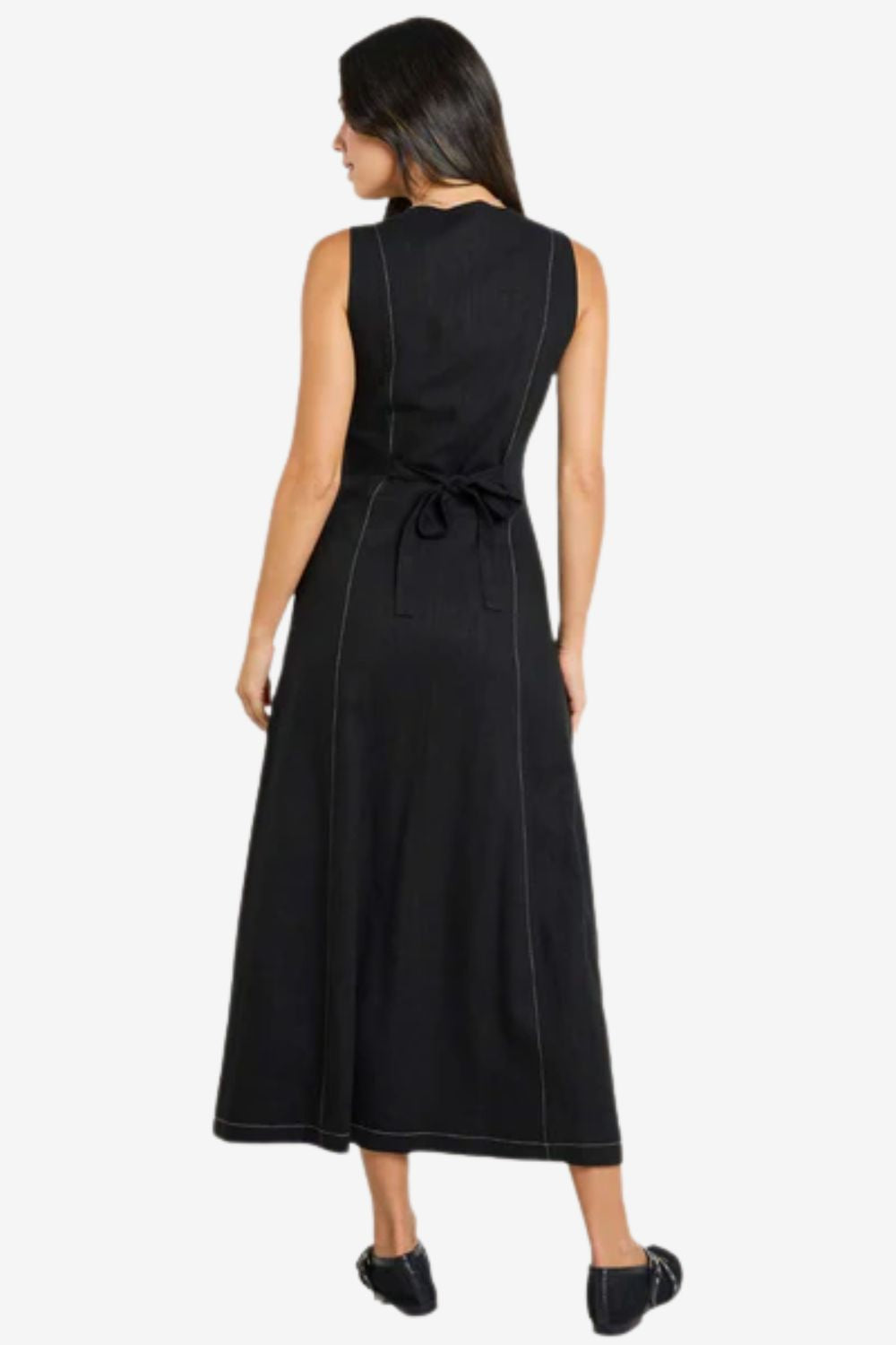 Guide Contrast Stitch Maxi Vest Dress