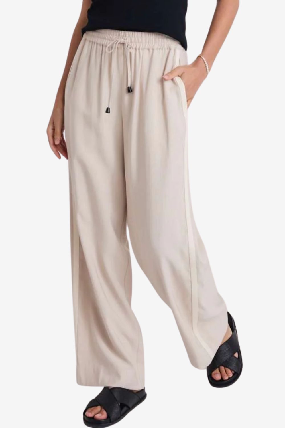 Townie Stripe Side Wide Leg Pants