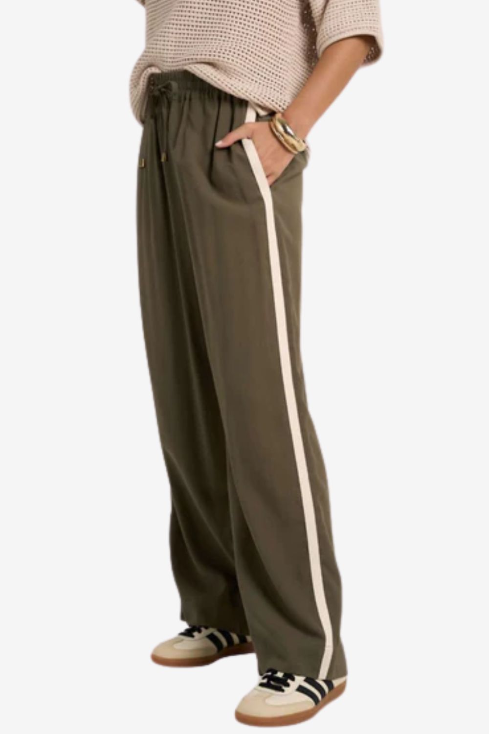 Townie Stripe Side Wide Leg Pants