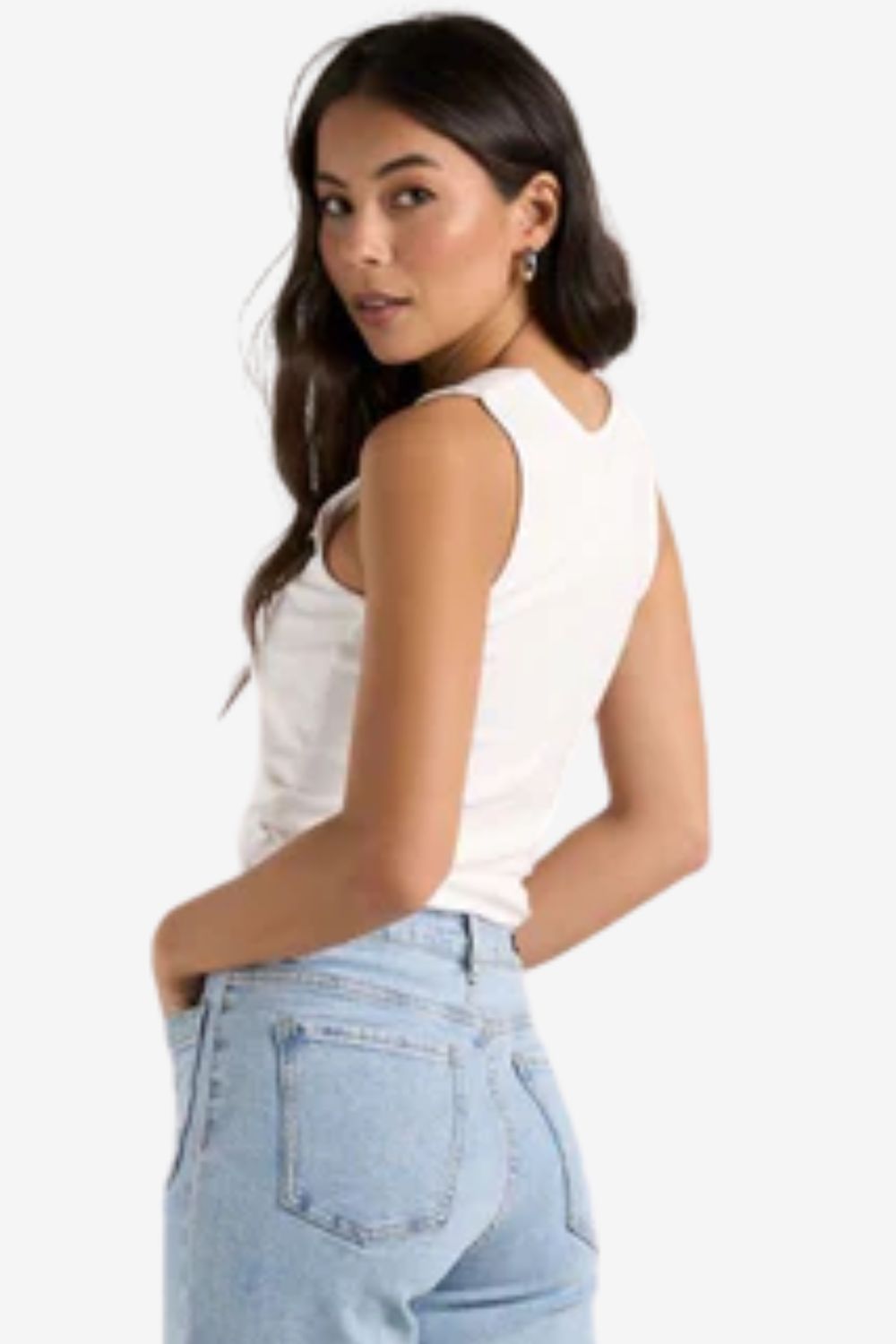 Positive Rib Square Neck Tank