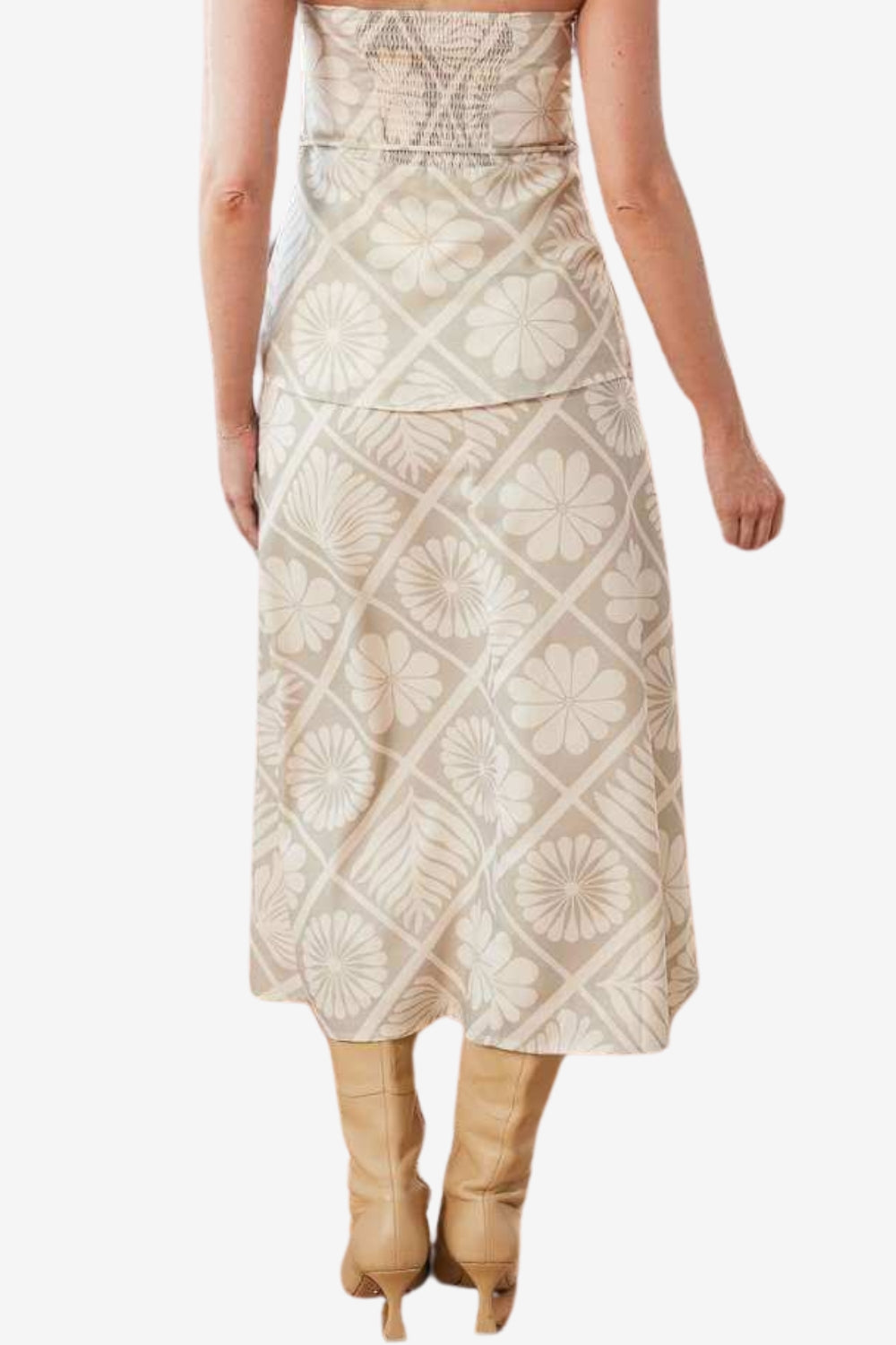 Lexie Tile Print Midi Skirt
