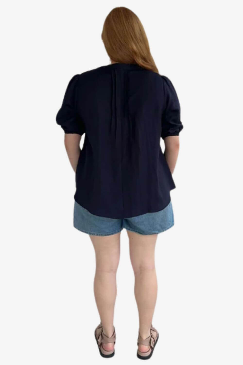 Evie Clare Tie Pleated Top