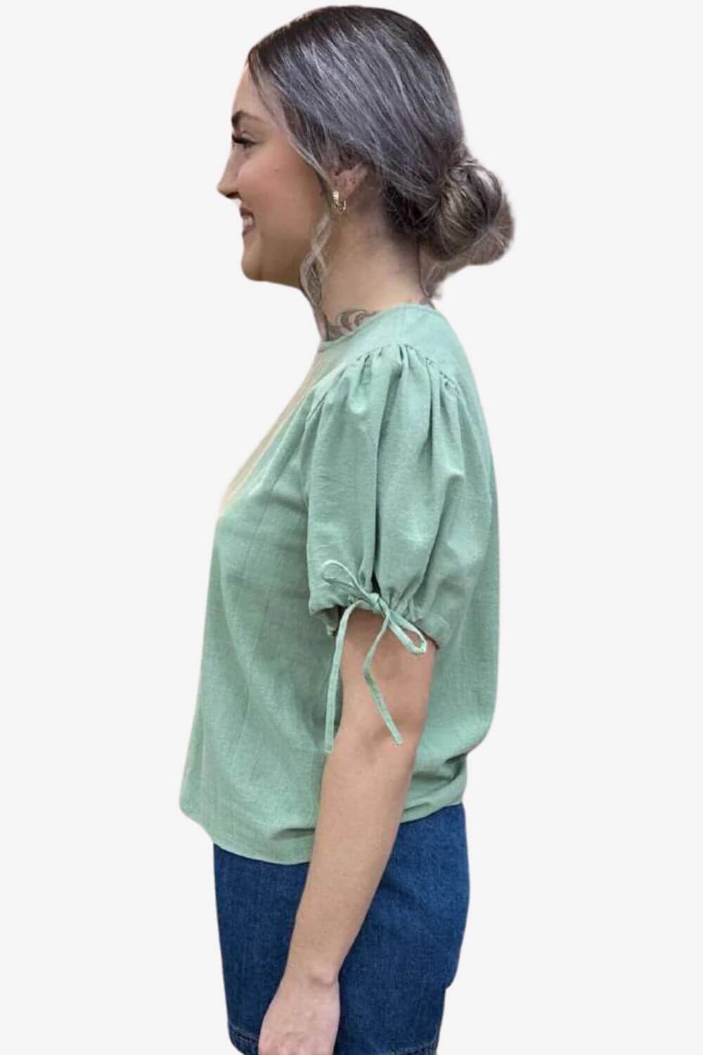 Coconinya Moss Cotton Lisette Top