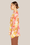 Fate + Becker Earthly Paradise Long Sleeve Sheer Blouse