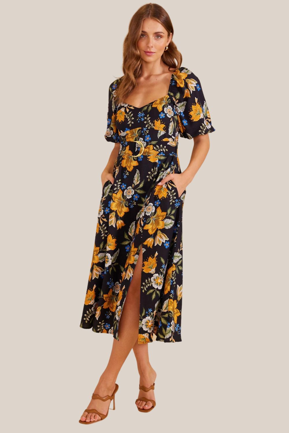 Mink Pink Laurene Midi Dress