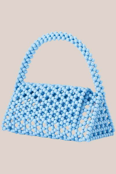 Olga Berg Amrita Bead Top Handle Bag