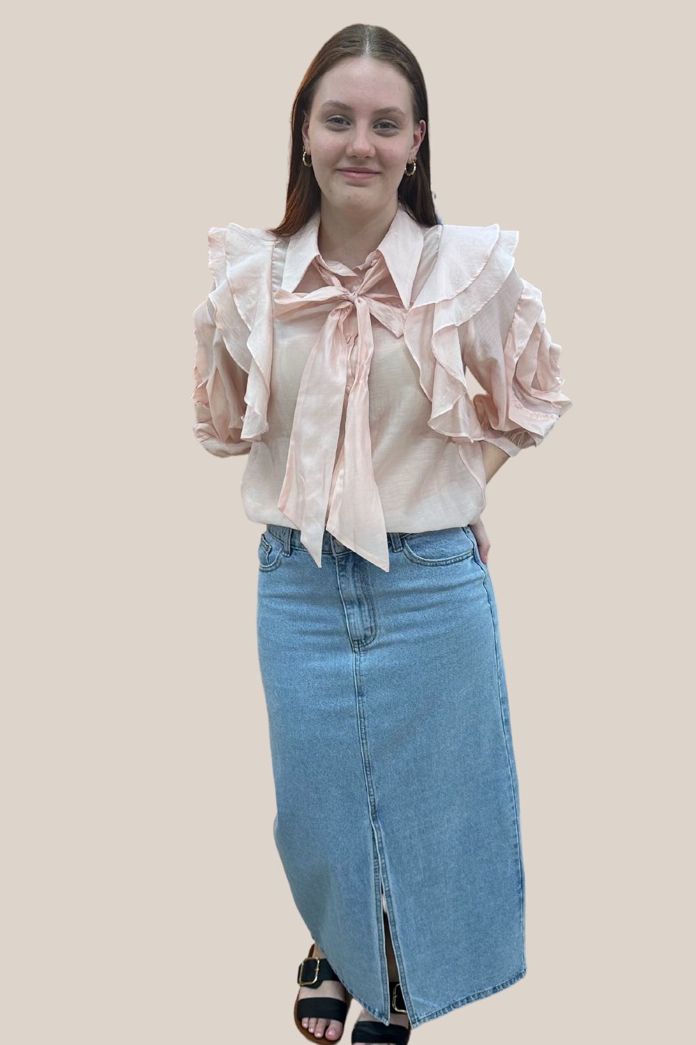 Lara Frill Sleeve Blouse