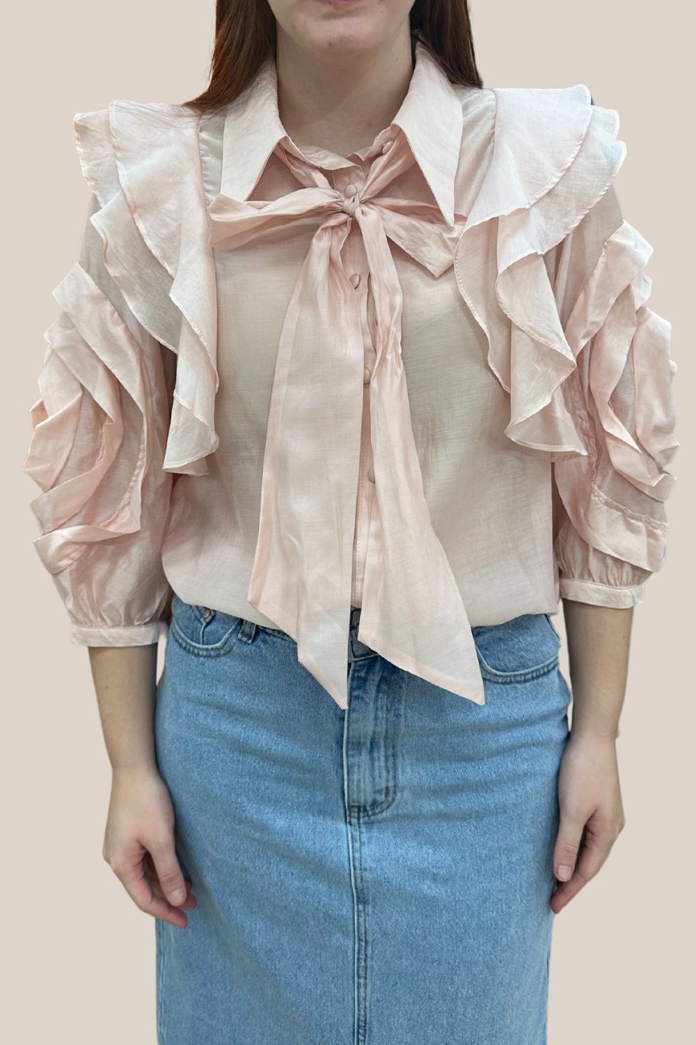 Lara Frill Sleeve Blouse