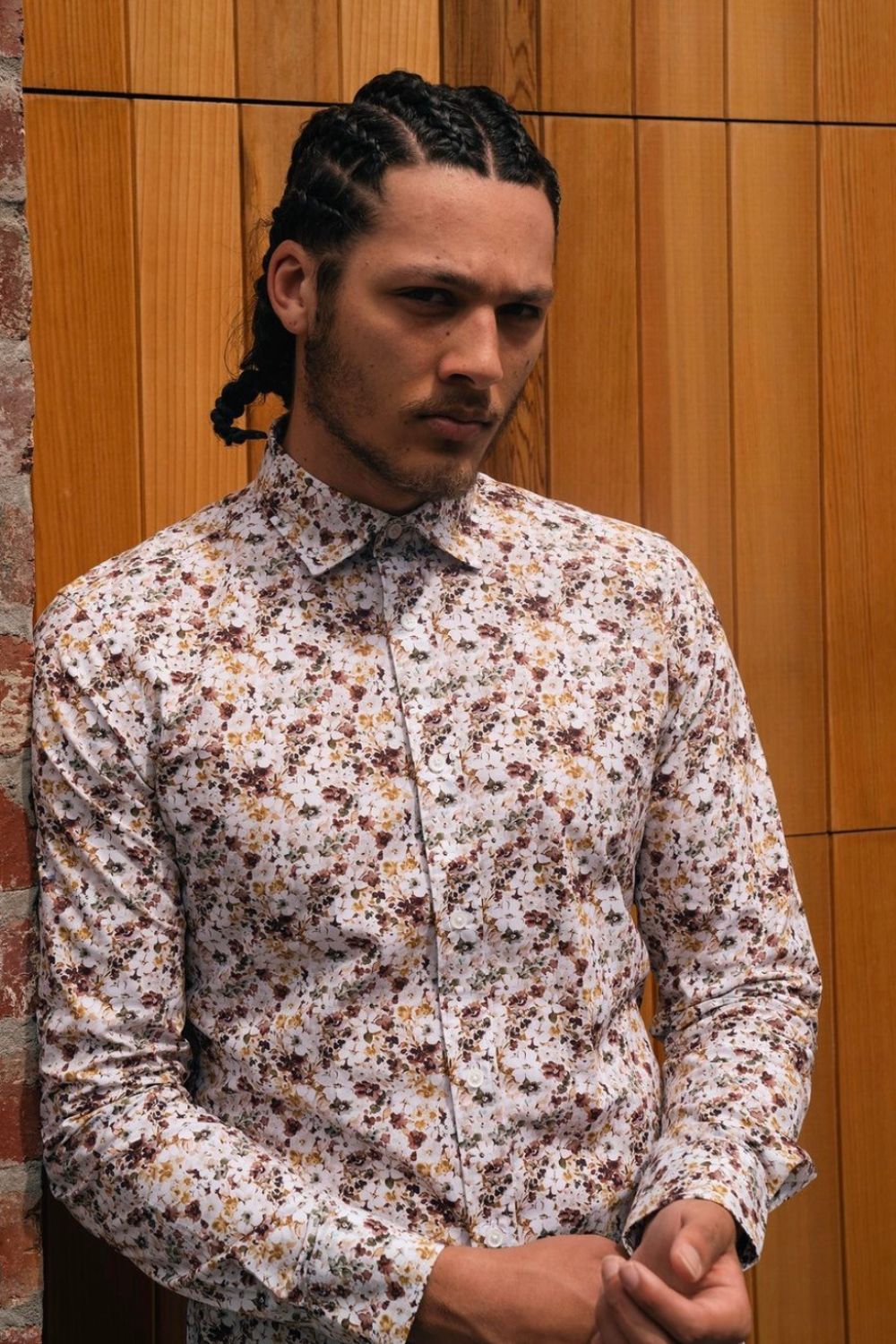James Haper Floral Fusion Long Sleeve Shirt