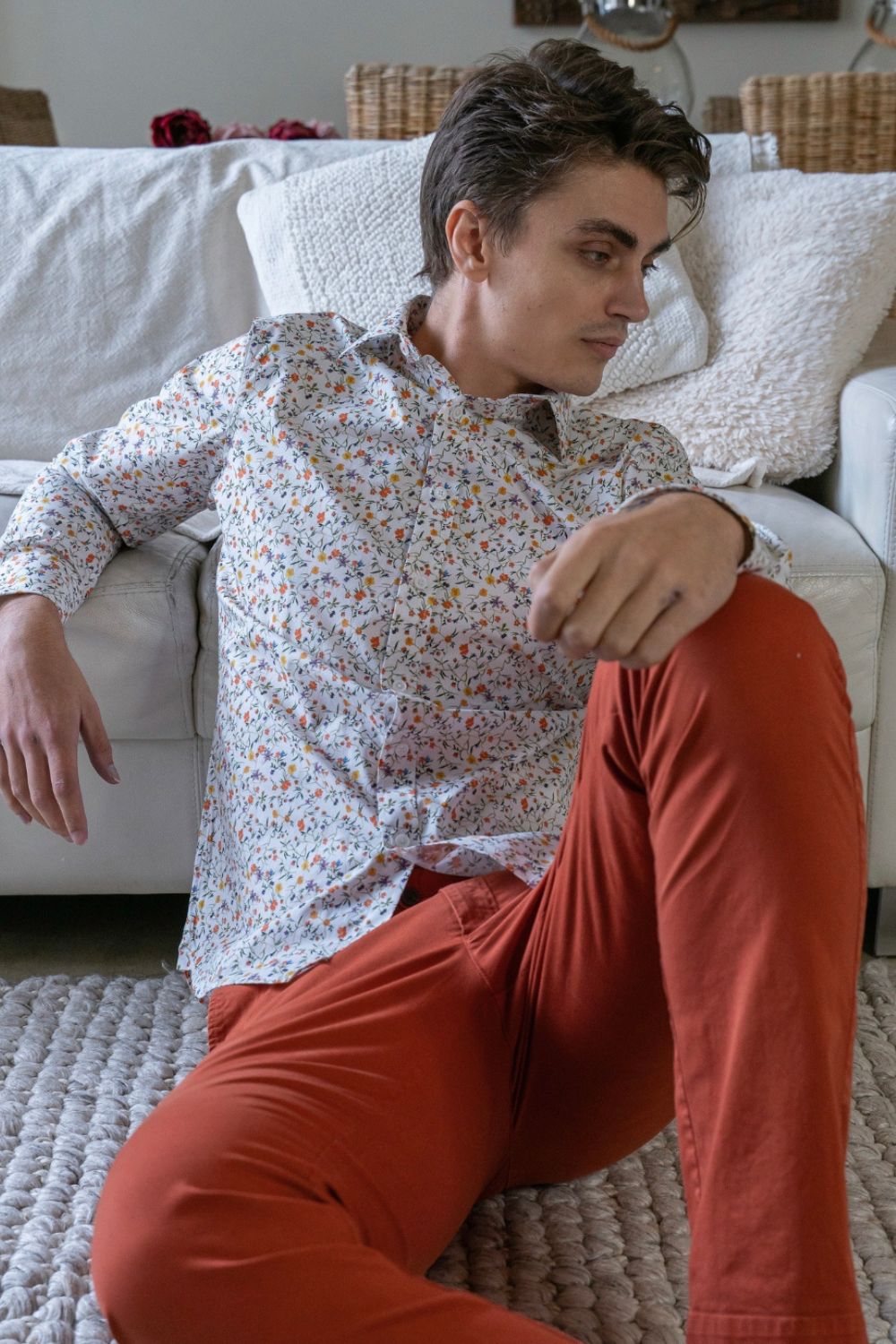 Twigs Poplin Dress Shirt