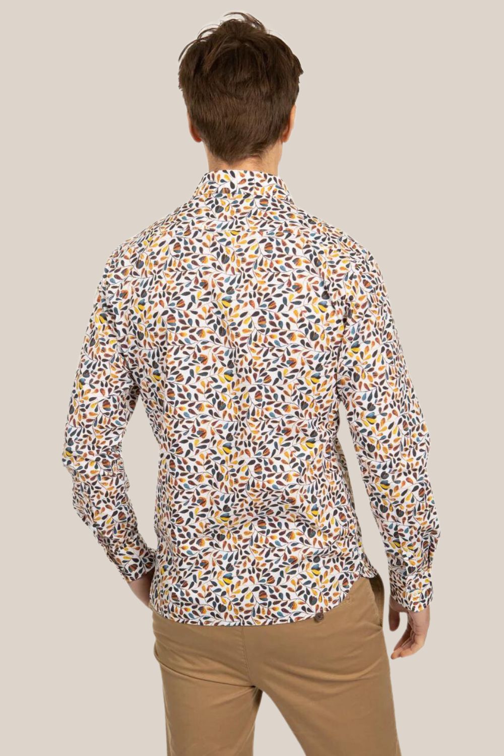 Oval Leaf Poplin Dress Shirt