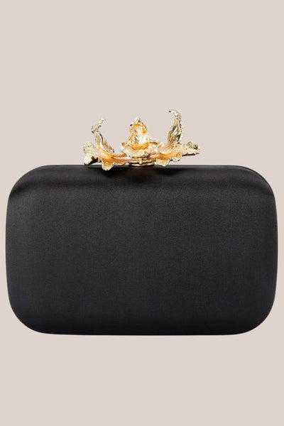 Olga Berg Adele Orchid Lock Clutch