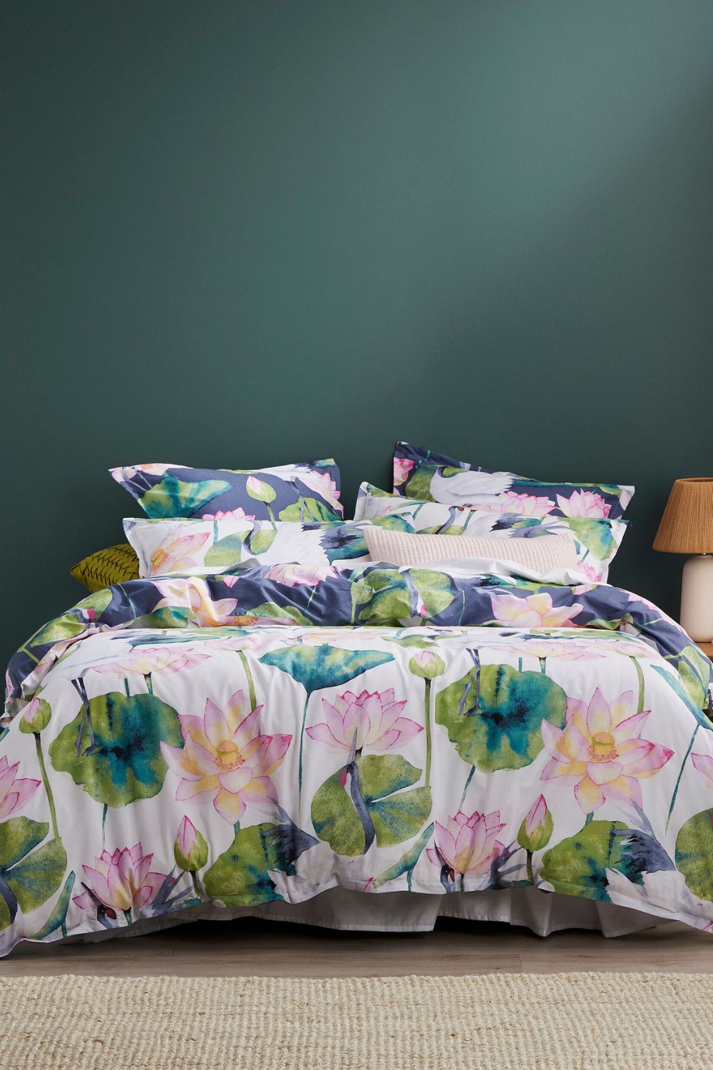 Logan and Mason Lili Dusk Quilt Cover Set- Queen