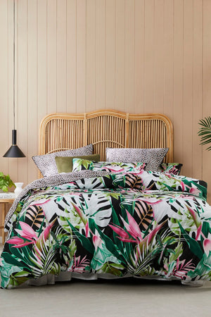 Logan and Mason Akena Forest Quilt Cover Set- Queen