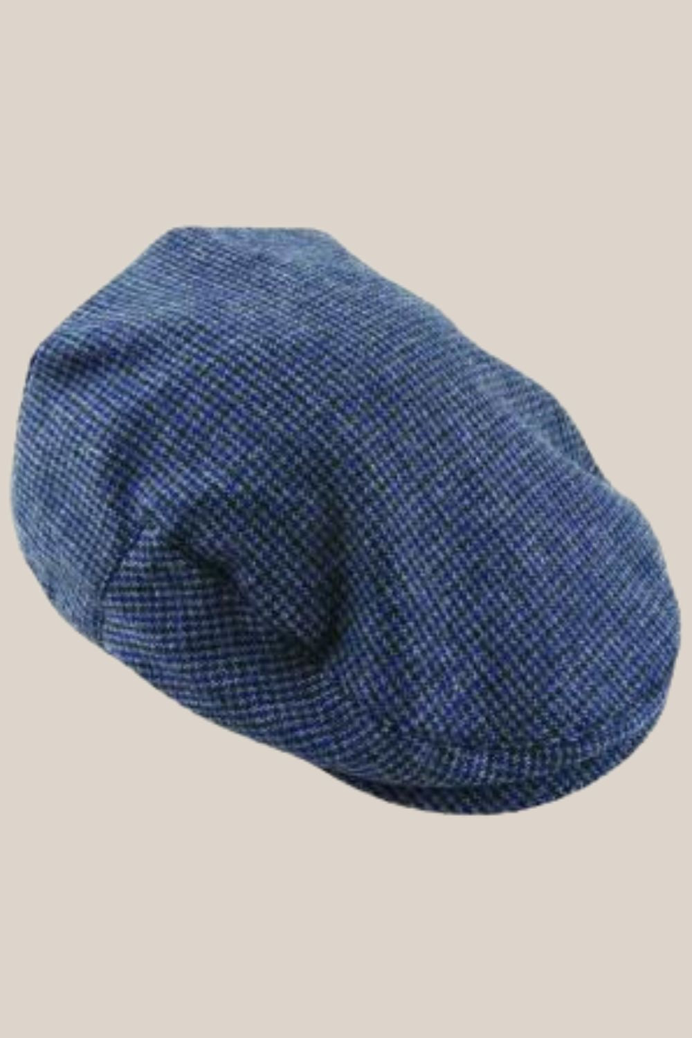 Avenel Wool Blend Fine Check Tweed Cap