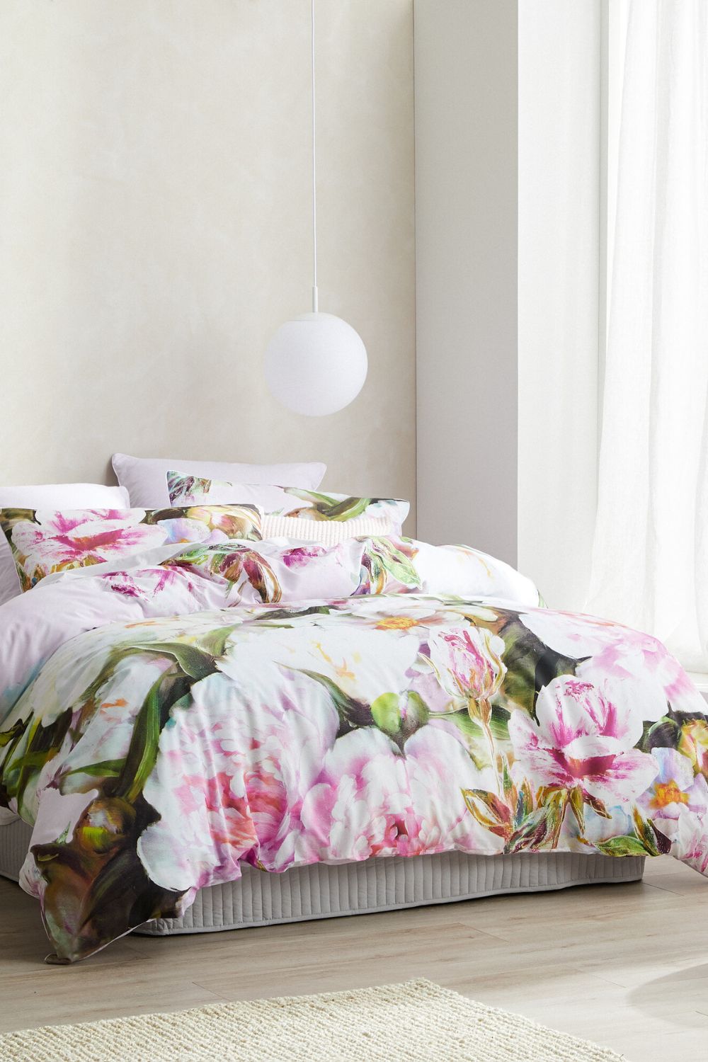 Logan & Mason Addie Pink Quilt Cover Set- King