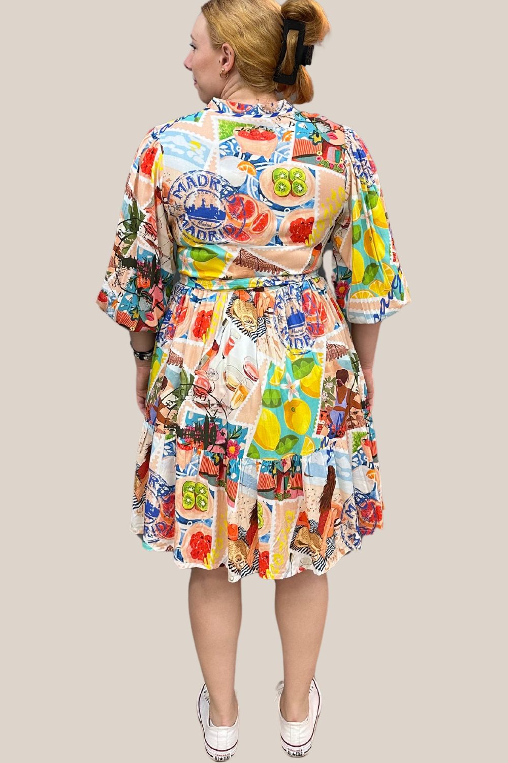 Collectivo Stamp Print Belted Mini