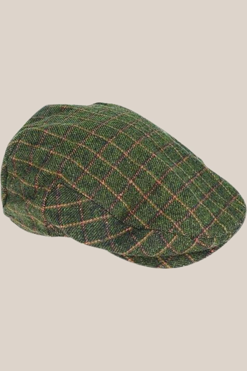 Avenel Wool Blend Check Ivy Cap