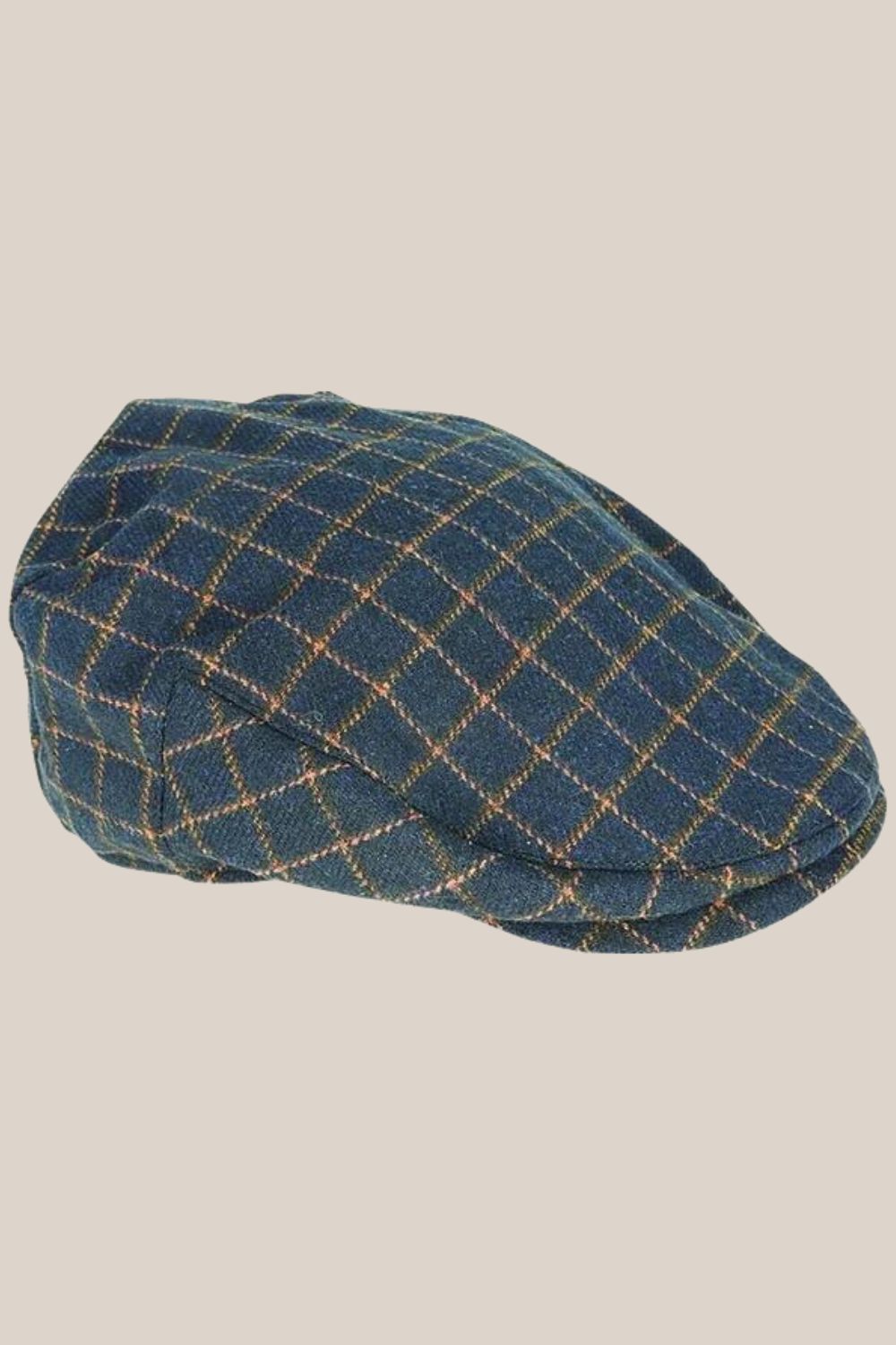 Avenel Wool Blend Check Ivy Cap