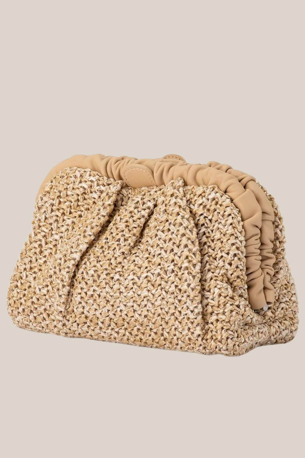 Olga Berg Amalia Petite Gathered Clutch
