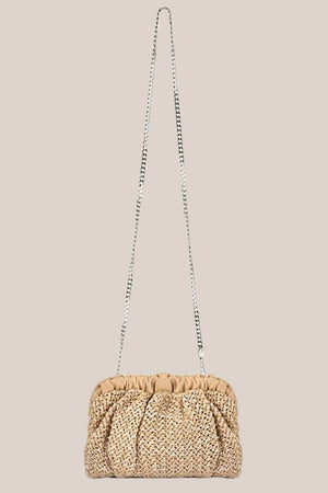 Olga Berg Amalia Petite Gathered Clutch