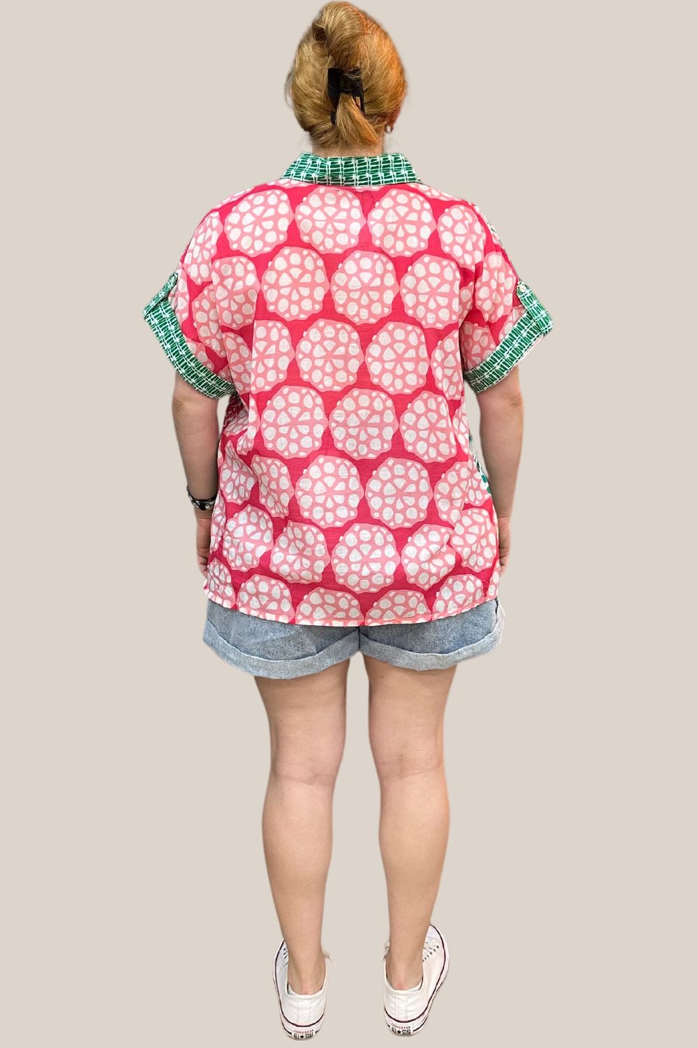 Collectivo Bubblegum Poppy Button Up Shirt