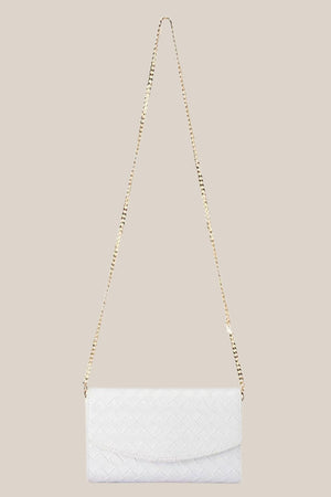 Olga Berg Aisha Embossed Clutch