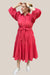 Collectivo Pink Schiffli Midi Dress