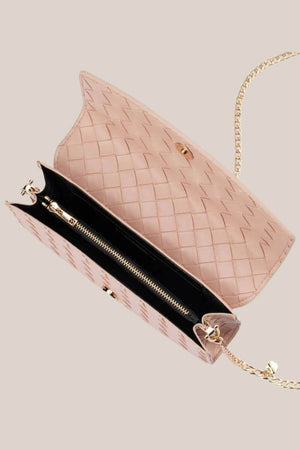 Olga Berg Aisha Embossed Clutch