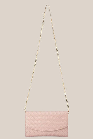 Olga Berg Aisha Embossed Clutch