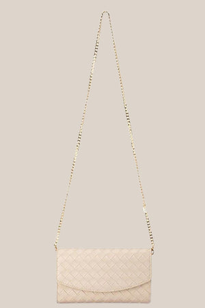 Olga Berg Aisha Embossed Clutch