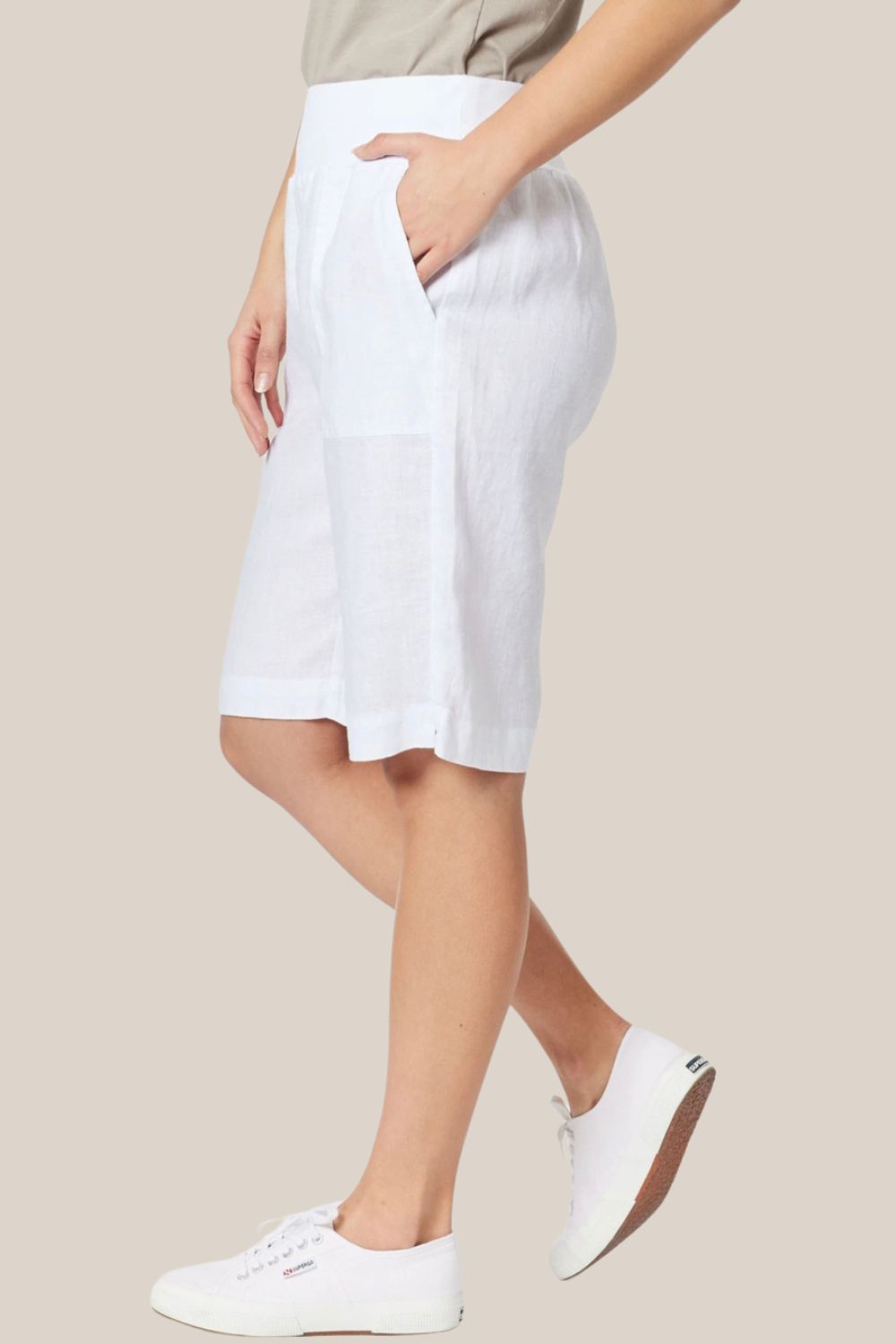 Gordon Smith Linen Pull on Short