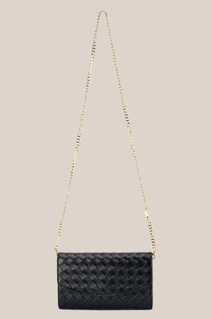 Olga Berg Aisha Embossed Clutch