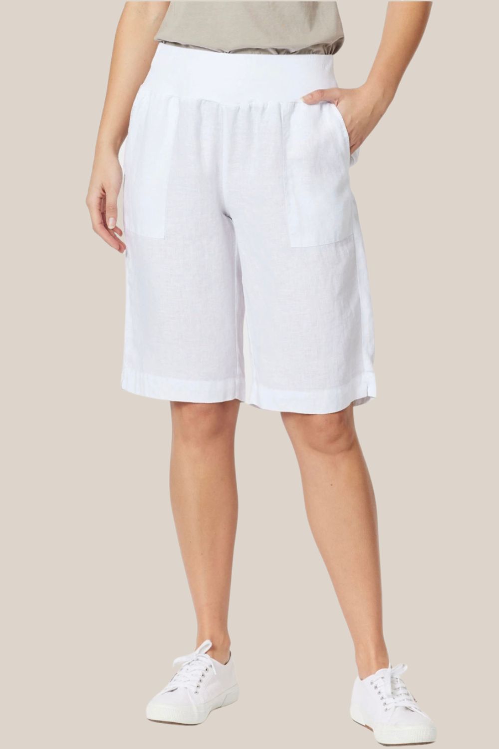 Gordon Smith Linen Pull on Short